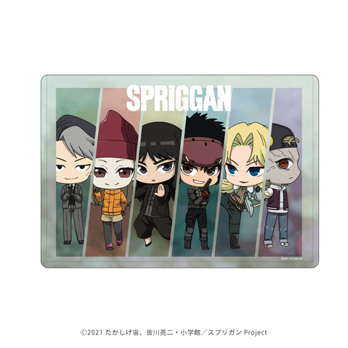 『スプリガン』キャラクリアケース 01/集合デザイン(ミニキャラ)