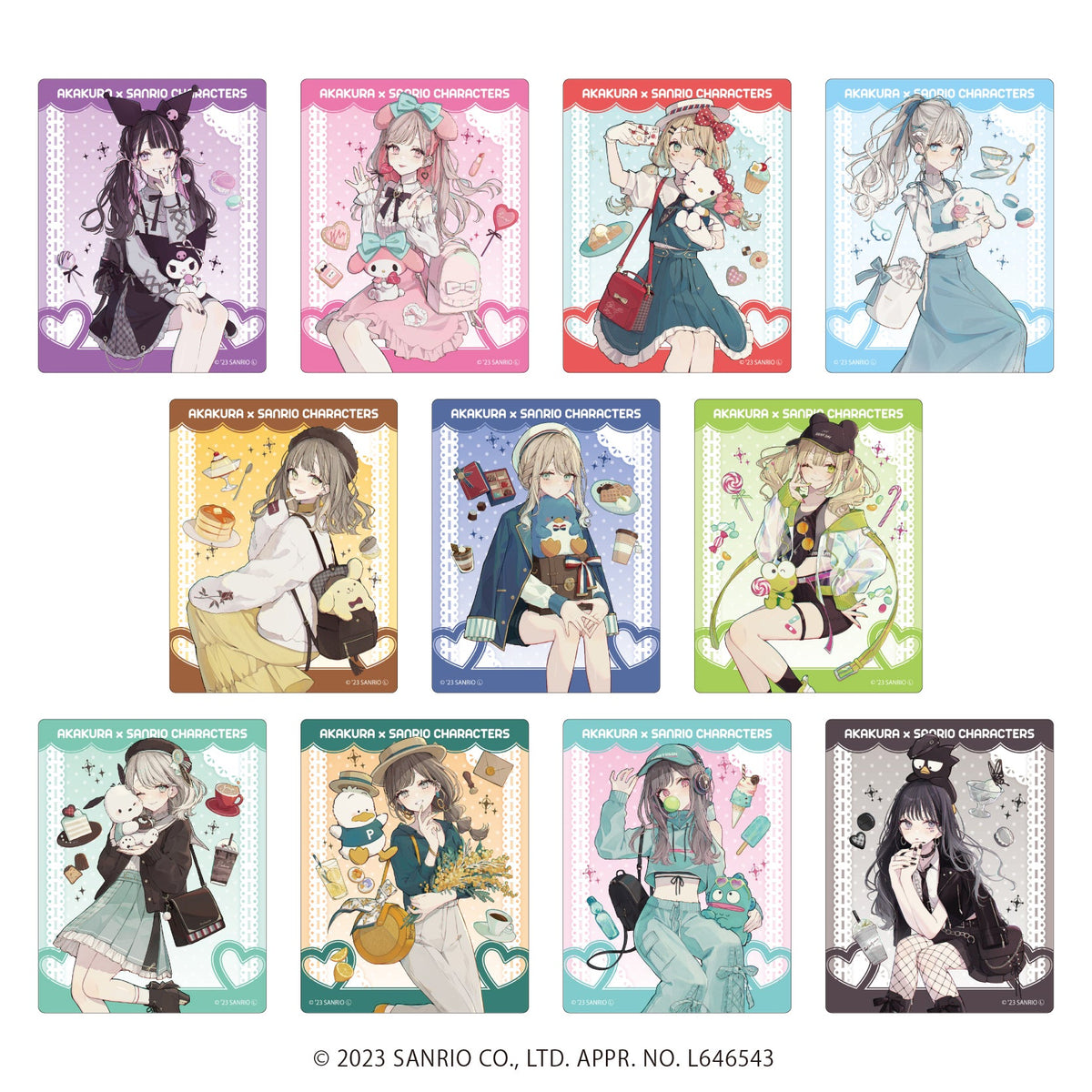 赤倉×サンリオキャラクターズ』アクリルカード 01/ブラインド(全11種 