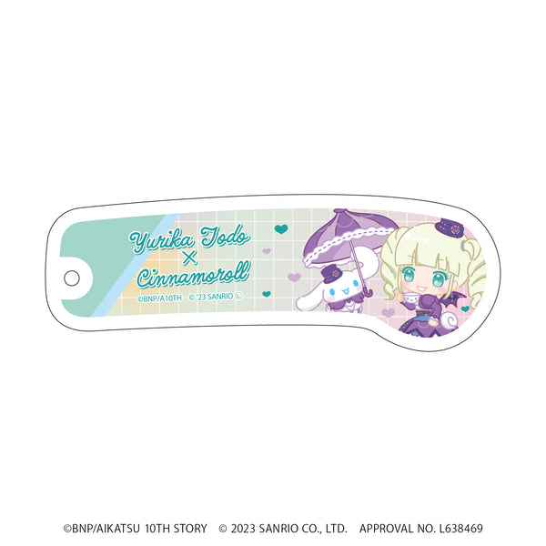 『アイカツ!×サンリオキャラクターズ』折りたたみコーム 05/藤堂ユリカ×シナモロール(ミニキャライラスト)
