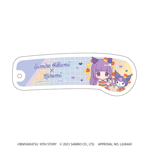 『アイカツ!×サンリオキャラクターズ』折りたたみコーム 08/氷上スミレ×クロミ(ミニキャライラスト)