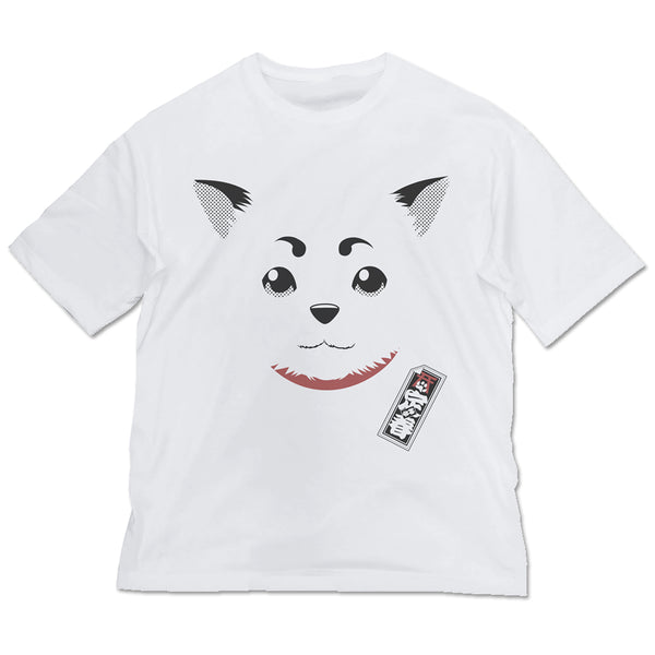 『銀魂』 定春フェイス ビッグシルエットTシャツ WHITE
