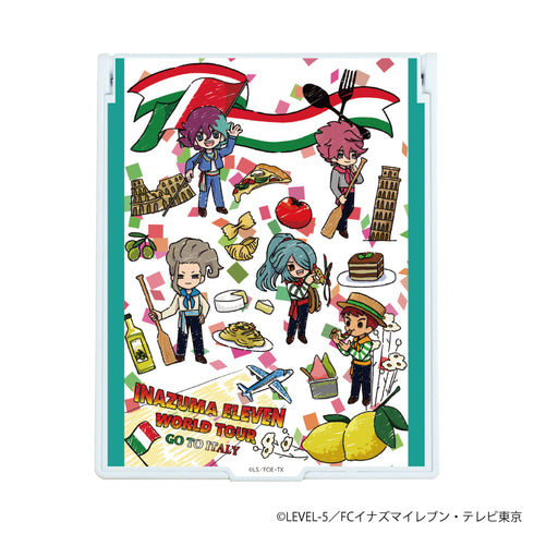 『イナズマイレブン オリオンの刻印』デカキャラミラー 12/ワールドツアーver. 集合デザイン(グラフアートイラスト)