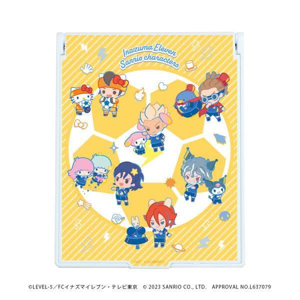 『イナズマイレブン×サンリオキャラクターズ』デカキャラミラー 01/A ver.(ミニキャライラスト)