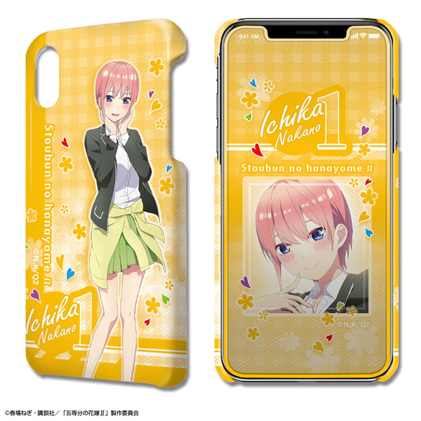 『五等分の花嫁∬』デザジャケット iPhone XR ケース&保護シート デザイン01(中野一花)