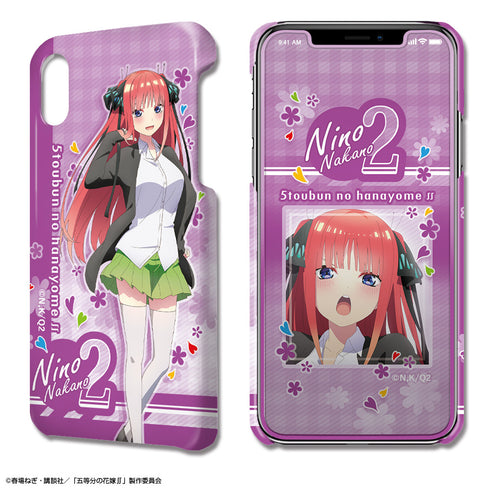『五等分の花嫁∬』デザジャケット iPhone XR ケース&保護シート デザイン02(中野二乃)