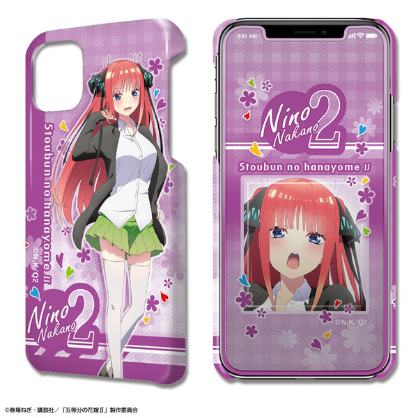 『五等分の花嫁∬』デザジャケット iPhone 11 ケース&保護シート デザイン02(中野二乃)