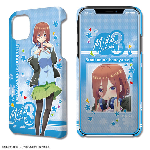 『五等分の花嫁∬』デザジャケット iPhone 11 ケース&保護シート デザイン03(中野三玖)