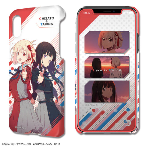 『リコリス・リコイル』デザジャケット iPhone X/XSケース&保護シート (錦木千束&井ノ上たきな)