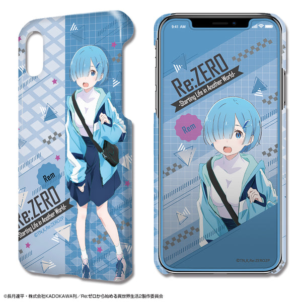 『Re:ゼロから始める異世界生活』デザジャケット Ver.3 iPhone X/XSケース&保護シート デザイン02(レム)