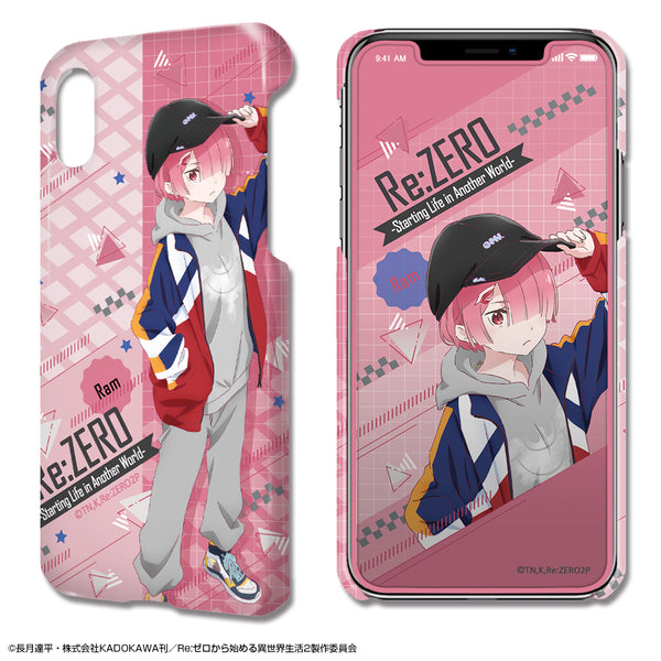 『Re:ゼロから始める異世界生活』デザジャケット Ver.3 iPhone X/XSケース&保護シート デザイン03(ラム)