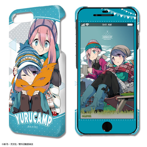 『ゆるキャン△』デザジャケット Ver.2 iPhone SE(第2世代)/8/7/6/6s ケース&保護シート デザイン01(各務原なでしこ&志摩リン)