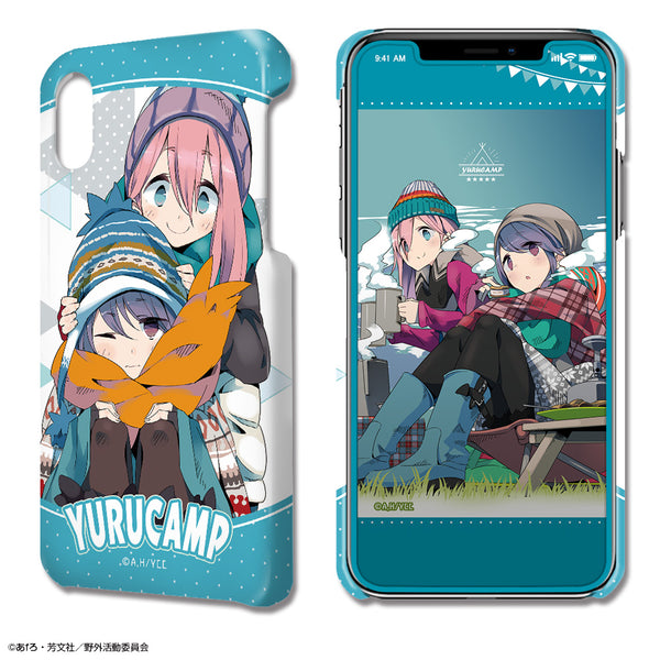 『ゆるキャン△』デザジャケット Ver.2 iPhone XR ケース&保護シート デザイン01(各務原なでしこ&志摩リン)