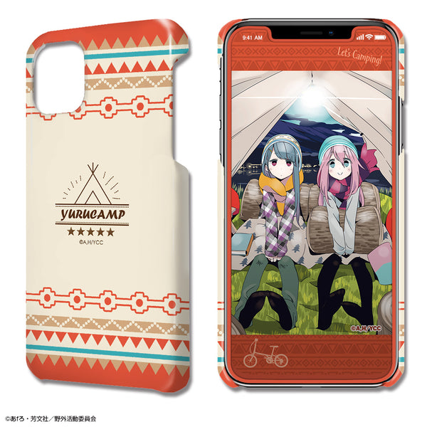 『ゆるキャン△』デザジャケット iPhone 11 ケース&保護シート デザイン01(各務原なでしこ&志摩リン/A)