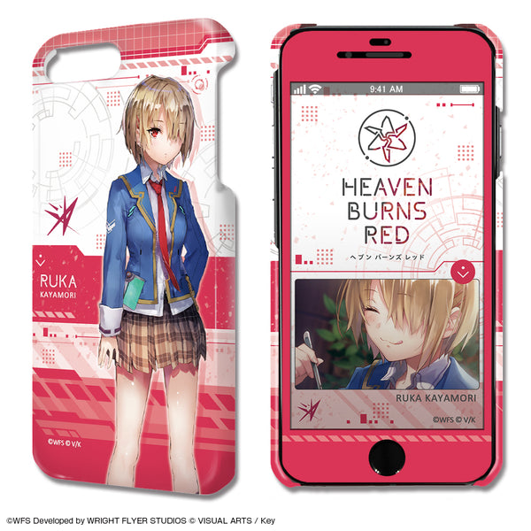 『ヘブンバーンズレッド』デザジャケット iPhone 8 Plus/7 Plus/6 Plus/6s Plusケース&保護シート デザイン01(茅森月歌)