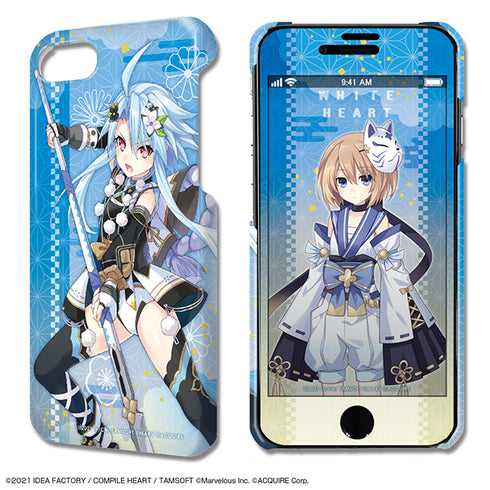 『閃乱忍忍忍者大戦ネプテューヌ -少女達の響艶-』デザジャケット iPhone SE(第2世代)/8/7/6/6sケース&保護シート デザイン03(ホワイトハート)