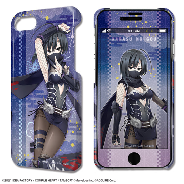 『閃乱忍忍忍者大戦ネプテューヌ -少女達の響艶-』デザジャケット iPhone SE(第2世代)/8/7/6/6sケース&保護シート デザイン10(鴉のゴウ)
