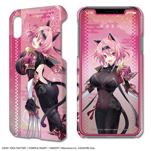 "Senran Ninja Ninja War Neptune: The Resonance of the Maidens" Artwork Jacket iPhone X/XS Case & Screen Protector Design 09 (Yuki)