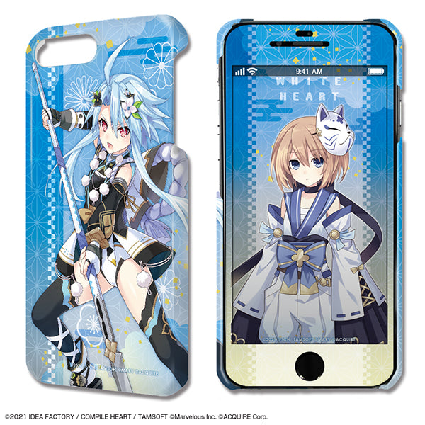 『閃乱忍忍忍者大戦ネプテューヌ -少女達の響艶-』デザジャケット iPhone 8 Plus/7 Plus/6 Plus/6s Plusケース&保護シート デザイン03(ホワイトハート)