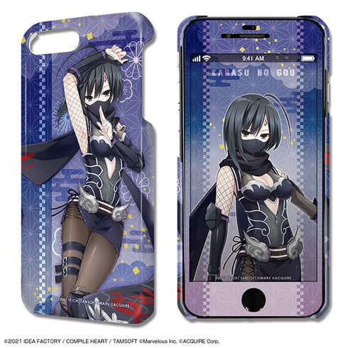 『閃乱忍忍忍者大戦ネプテューヌ -少女達の響艶-』デザジャケット iPhone 8 Plus/7 Plus/6 Plus/6s Plusケース&保護シート デザイン10(鴉のゴウ)