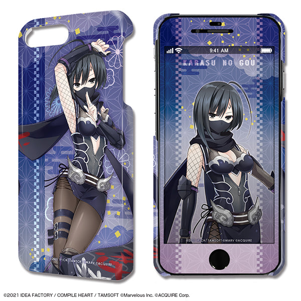 『閃乱忍忍忍者大戦ネプテューヌ -少女達の響艶-』デザジャケット iPhone 8 Plus/7 Plus/6 Plus/6s Plusケース&保護シート デザイン10(鴉のゴウ)