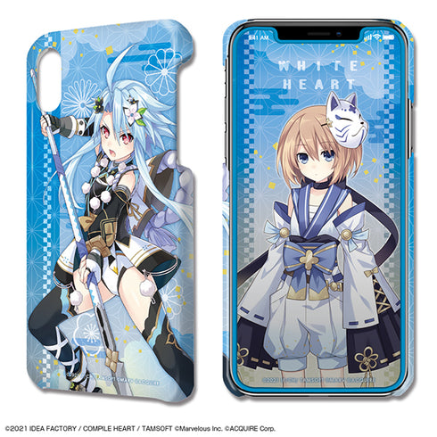 『閃乱忍忍忍者大戦ネプテューヌ -少女達の響艶-』デザジャケット iPhone XRケース&保護シート デザイン03(ホワイトハート)