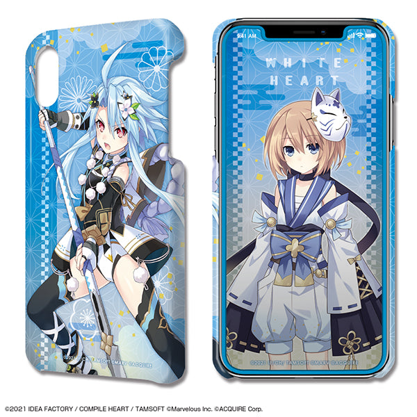 『閃乱忍忍忍者大戦ネプテューヌ -少女達の響艶-』デザジャケット iPhone XRケース&保護シート デザイン03(ホワイトハート)
