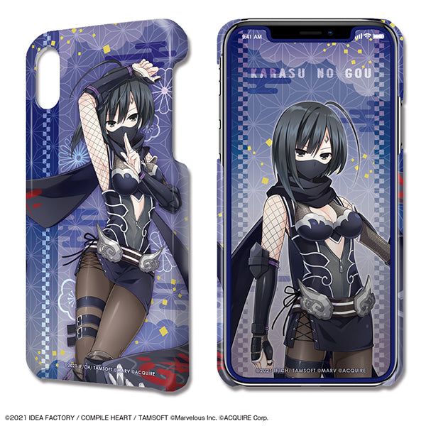 『閃乱忍忍忍者大戦ネプテューヌ -少女達の響艶-』デザジャケット iPhone XRケース&保護シート デザイン10(鴉のゴウ)