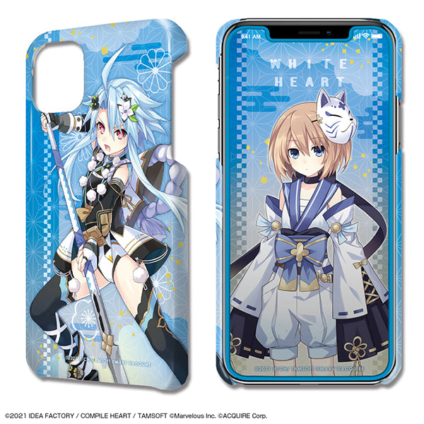 "Senran Ninja Ninja War Neptune: The Resonance of the Girls" Artwork Jacket iPhone 12/12 Pro Case & Screen Protector Design 03 (White Heart)