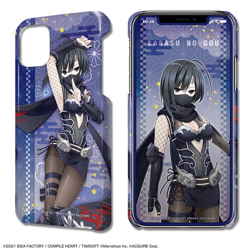 『閃乱忍忍忍者大戦ネプテューヌ -少女達の響艶-』デザジャケット iPhone 12/12 Proケース&保護シート デザイン10(鴉のゴウ)