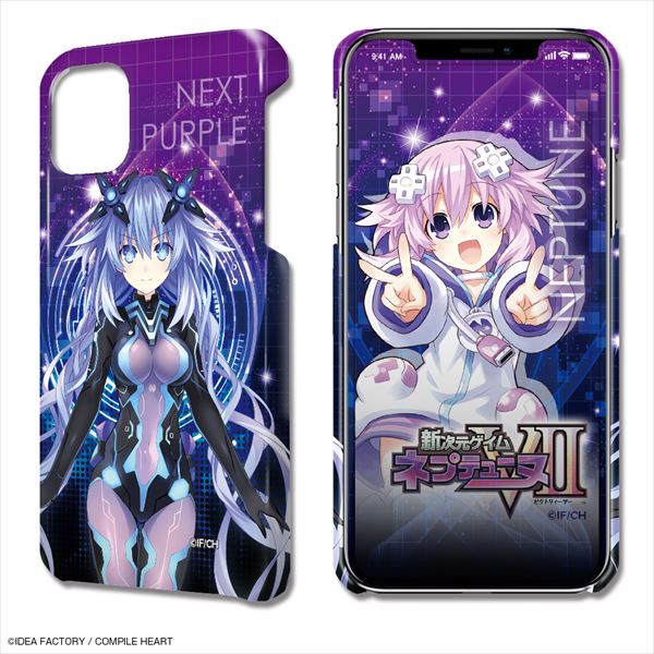 『新次元ゲイム ネプテューヌVII』デザジャケット iPhone 11ケース&保護シート デザイン01(ネプテューヌ)