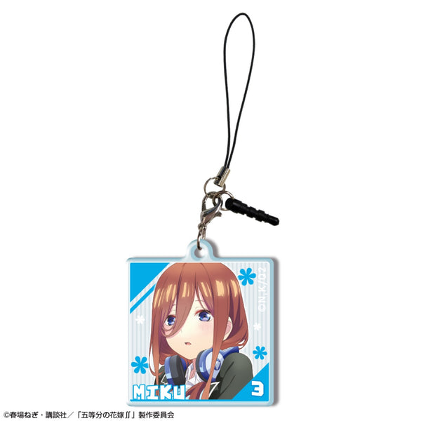 『五等分の花嫁∬』アクリルイヤホンジャックアクセサリー デザイン03(中野三玖)
