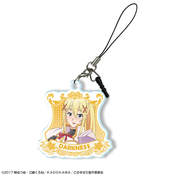 『この素晴らしい世界に祝福を!2』アクリルイヤホンジャックアクセサリー デザイン05(ダクネスA)
