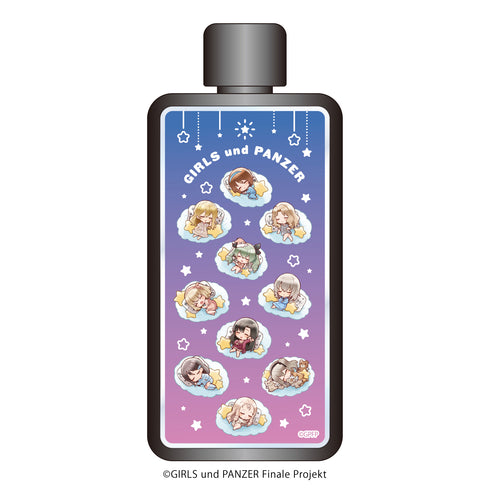 『ガールズ&パンツァー』フレームスクエアボトル 01/集合デザイン(すやきゃらイラスト)