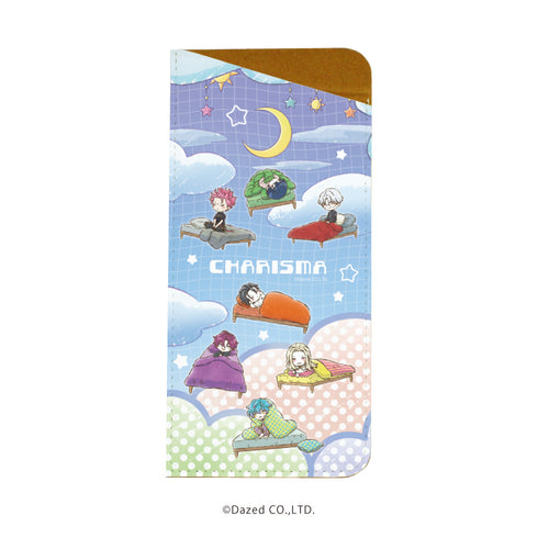 『カリスマ』キャラグラスケース 01/散りばめデザイン(グラフアート)