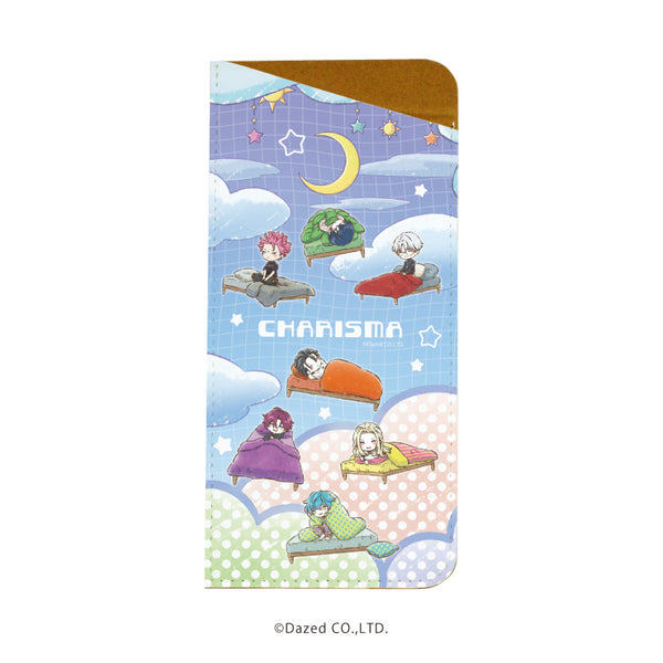 『カリスマ』キャラグラスケース 01/散りばめデザイン(グラフアート)