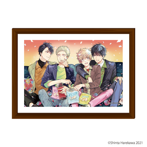 『晴川シンタ先生』額縁入りプレミアム複製原画(M) 01/一枚絵デザイン(描き下ろし)
