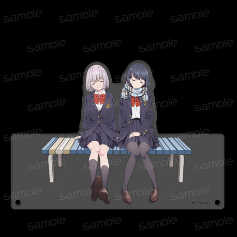 『SSSS.GRIDMAN』描き下ろし アクリルジオラマ時計【アカネ&六花】