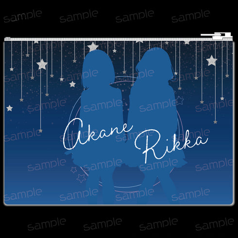 『SSSS.GRIDMAN』描き下ろし 合皮フラットポーチ【アカネ&六花】