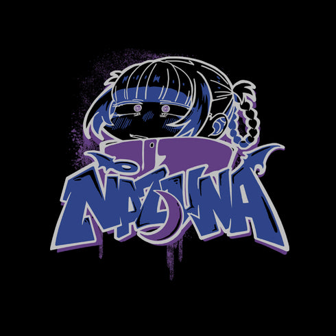 『よふかしのうた』ナズナ ペイントアート Tシャツ BLACK