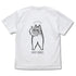 『ハマジ』ハスキー KAWAII Tシャツ / シルバー&ホワイト