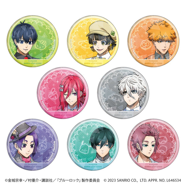 TVアニメ『ブルーロック』×サンリオキャラクターズ ホログラム缶バッジ(57mm) 01/パーティーver ブラインド(全8種)(描き下ろしイラスト)