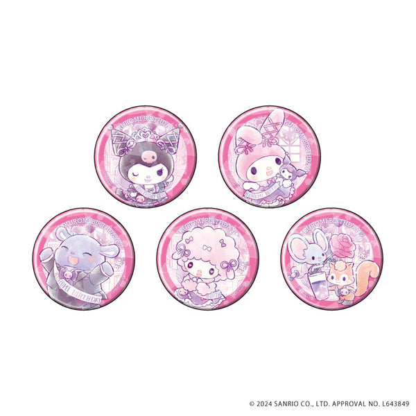 『クロミ(おねがいマイメロディ)』ホログラム缶バッジ(57mm) 01/ブラインド(全5種)(グラフアートイラスト)