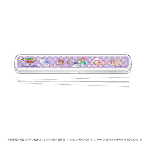 『家庭教師ヒットマンREBORN!×SANRIO CHARACTERS』キャラおはしケースセット 03/ミルフィオーレver. 整列デザイン