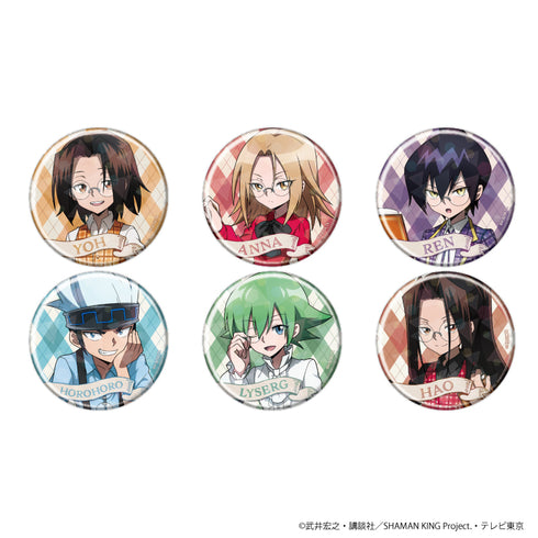 『シャーマンキング』ホログラム缶バッジ(65mm) 01/キュレーター風 BOX(全6種)(描き下ろし)