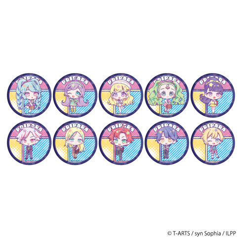 『アイドルランドプリパラ』ホログラム缶バッジ(65mm) 02/アメリカンポップver. ボックス(全10種)(ミニキャラ)