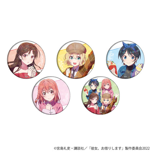 『彼女、お借りします』ホログラム缶バッジ(65mm) 01/秋葉原デートver. BOX(全5種)(描き下ろしイラスト)