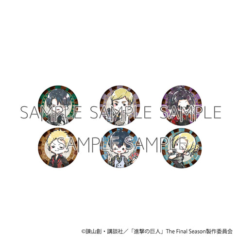 『進撃の巨人』ホログラム缶バッジ(65mm) 06/カジノディーラーver. BOX(全6種)(グラフアート)