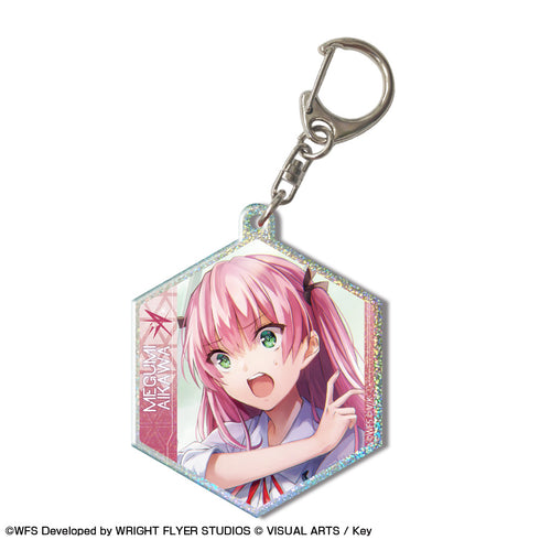 『ヘブンバーンズレッド』ホログラムアクリルキーホルダー デザイン03(逢川めぐみ)