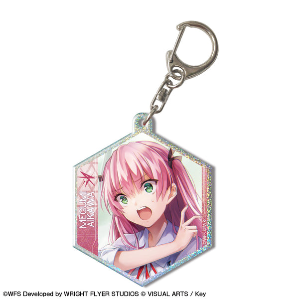 『ヘブンバーンズレッド』ホログラムアクリルキーホルダー デザイン03(逢川めぐみ)