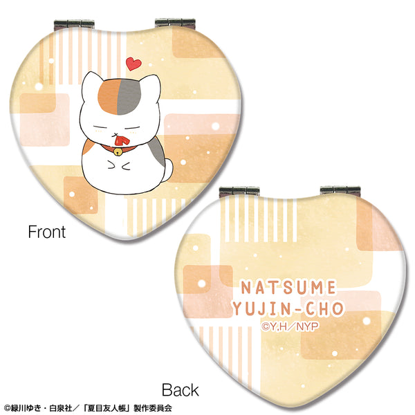 『夏目友人帳』ハート型コンパクトミラー デザイン01(ニャンコ先生/A)
